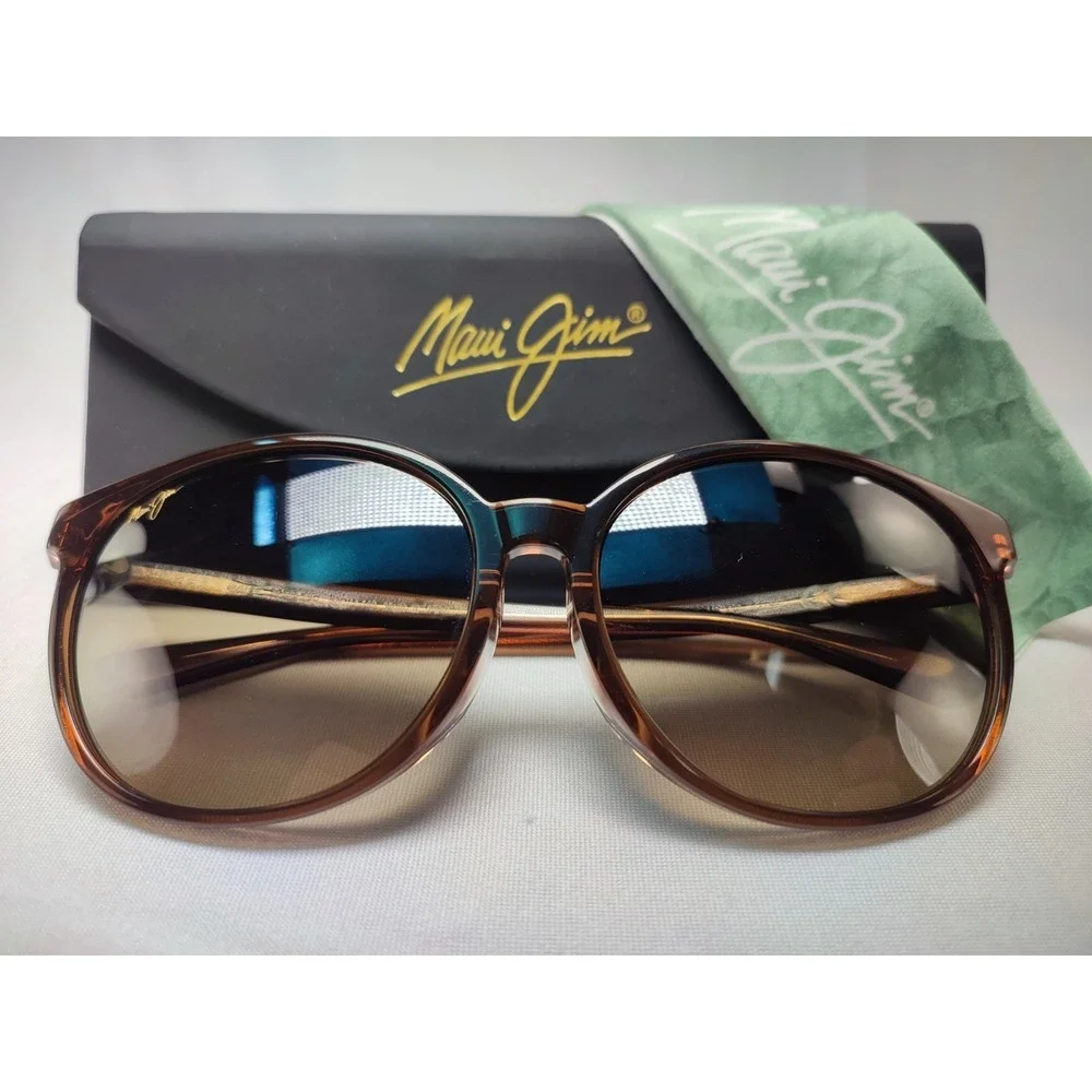 Maui Jim Water Lily MJ706-18C Brown Sunglasses 62-14-140 w/ Case